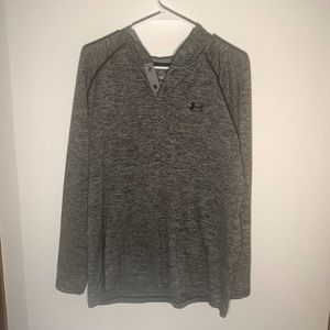 ❌sold ❌Under Armour Heather grey hooded pullover